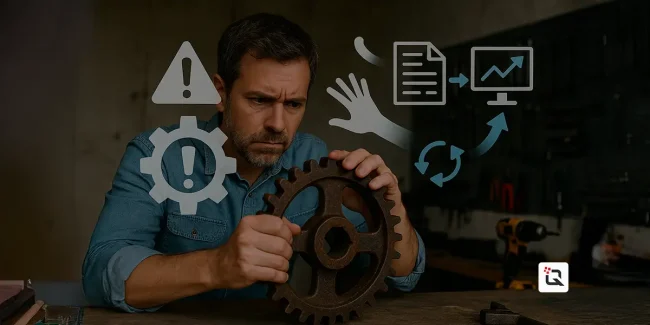 A engrenagem emperrou? Ache os gargalos manuais e faça sua transformação digital já! A engrenagem emperrou? Ache os gargalos manuais e faça sua transformação digital já!